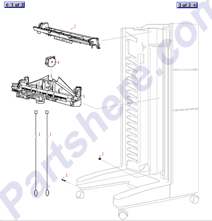 HP parts picture diagram for C4785-60523